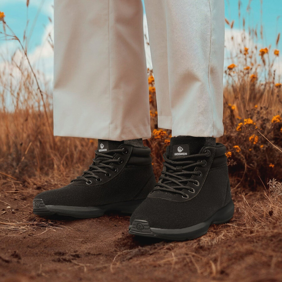 damen-sneaker aus wolle hoch geschnitten