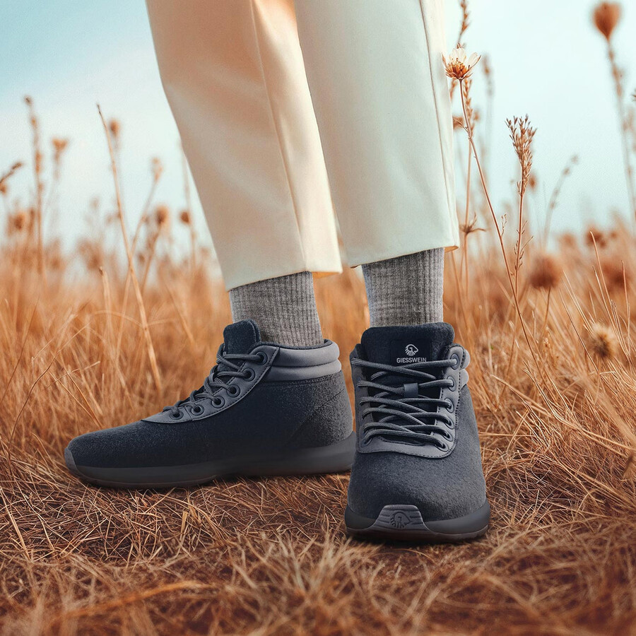 damen-sneaker aus wolle hoch geschnitten